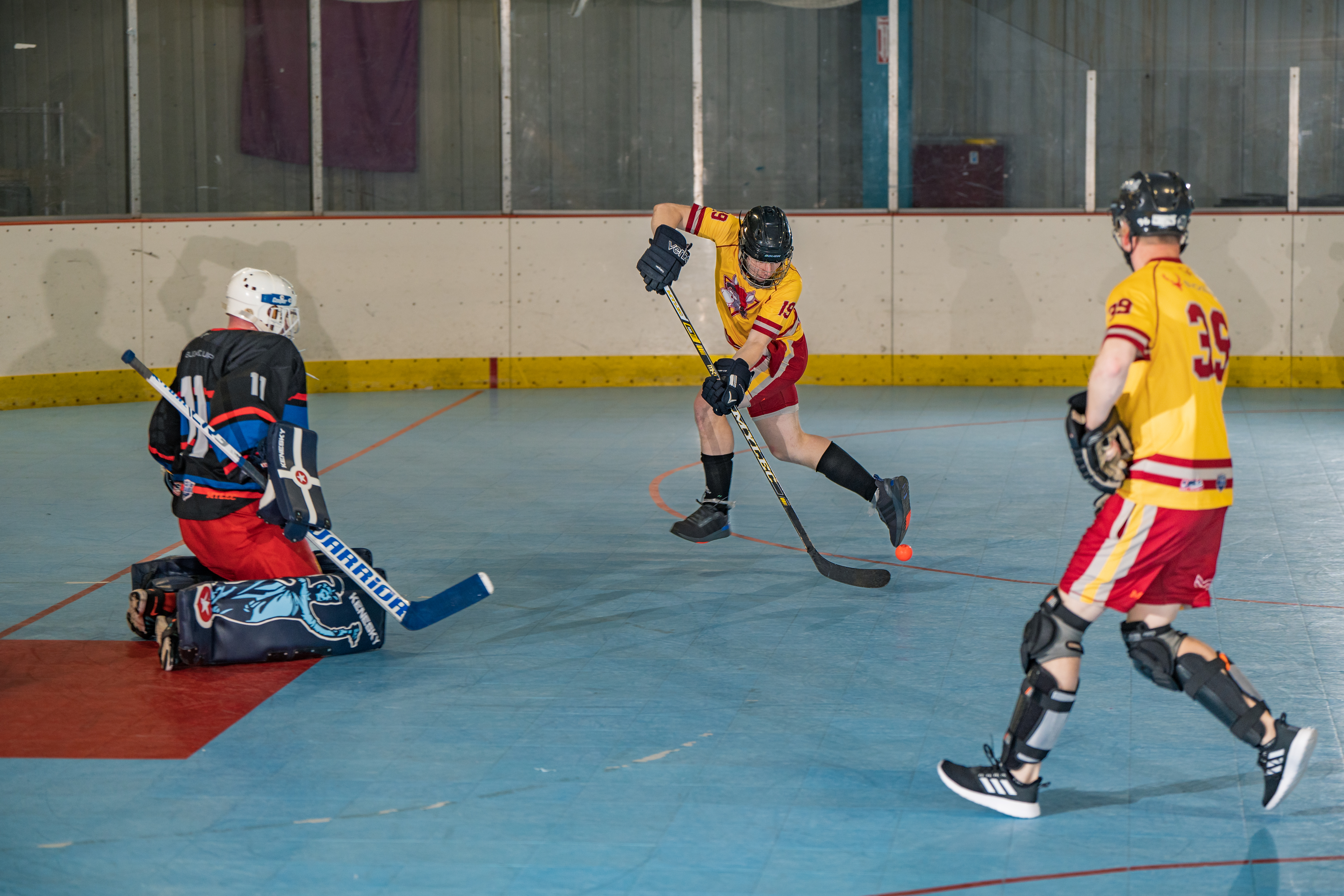 EBHL players competing